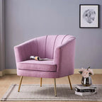 Fauteuil d'appoint contemporain en tissu Delicia par Furniture of America