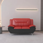 William Street Faux Leather Upholstered 2PCS Living Room Set