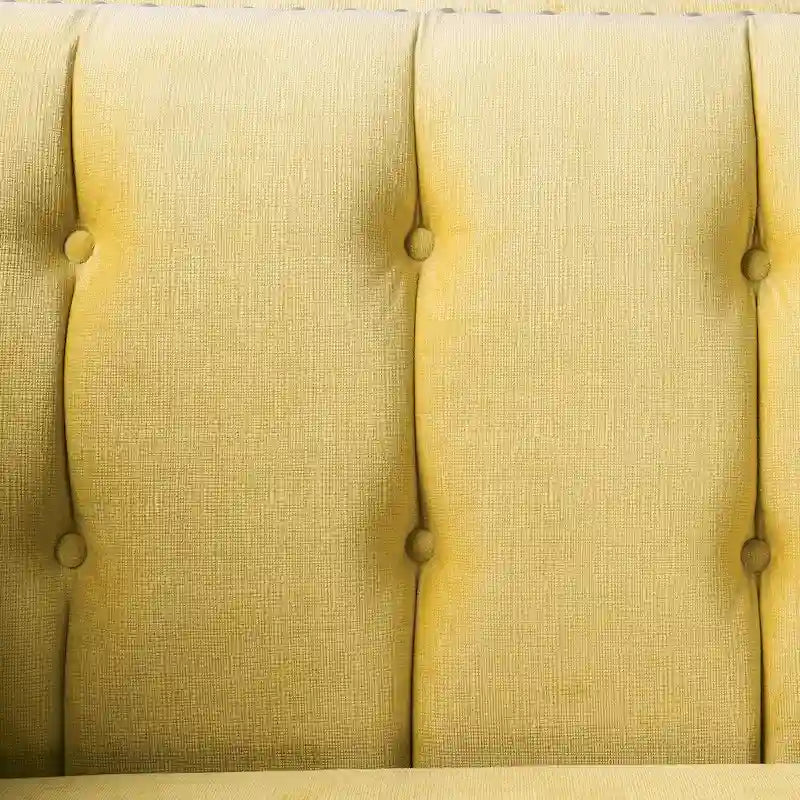 Nall Transitional Fabric Upholstered Tufted Back Tuxedo Arms Sofa by Furniture of America