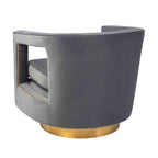 Stark Modern Velvet Swivel Accent Chair