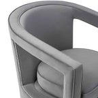 Stark Modern Velvet Swivel Accent Chair