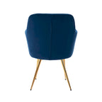 Porthos Home Gemma Velvet and Goldtone Metal Accent Chair