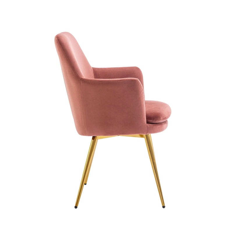 Porthos Home Gemma Velvet and Goldtone Metal Accent Chair