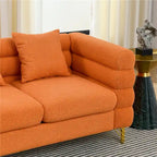 Oversized 2 Seater Sectional Sofa, Living Room Fabric Sectional Sofa