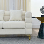 Oversized 2 Seater Sectional Sofa, Living Room Fabric Sectional Sofa