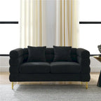 Oversized 2 Seater Sectional Sofa, Living Room Fabric Sectional Sofa