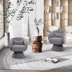 Ouyessir 360 Degree Modern Swivel Cuddle Barrel Sofa Chairs