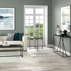 Table d'appoint ronde large Loretta 23.63 avec plateau en MDF