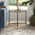 Table d'appoint ronde large Loretta 23.63 avec plateau en MDF