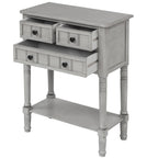 Console à 3 tiroirs Copper Grove Colby avec étagère inférieure