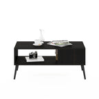Table basse Furinno Claude style Mid-Century avec pieds en bois