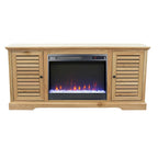 Bridgevine Home Topanga 68 inch Electric Fireplace TV Console for TVs up to 80 inches