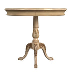 Table piédestal ronde traditionnelle Butler en finition cerisier plantation - marron foncé