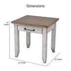 Steve Silver Two-Tone Finish 1-drawer Wooden Side Table