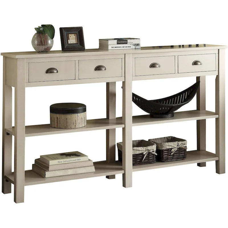 72 Console Table with 4 Drawers