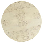 Table basse ronde en loupe de bois style milieu de siècle Penrod