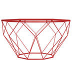 Malibu 29 Modern Octagon Center Coffee Table with Tempered Glass Table top & Sturdy Metal Geometric Base for Living Room Office
