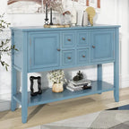 Console/Buffet rétro Nestfair avec tiroirs et étagère inférieure