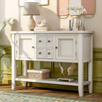 Console/Buffet rétro Nestfair avec tiroirs et étagère inférieure