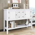 Console/Buffet rétro Nestfair avec tiroirs et étagère inférieure
