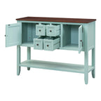 Console/Buffet rétro Nestfair avec tiroirs et étagère inférieure
