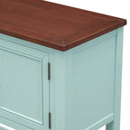 Console/Buffet rétro Nestfair avec tiroirs et étagère inférieure