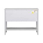Console/Buffet rétro Nestfair avec tiroirs et étagère inférieure