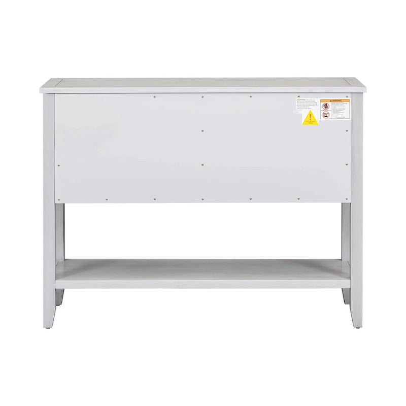Console/Buffet rétro Nestfair avec tiroirs et étagère inférieure