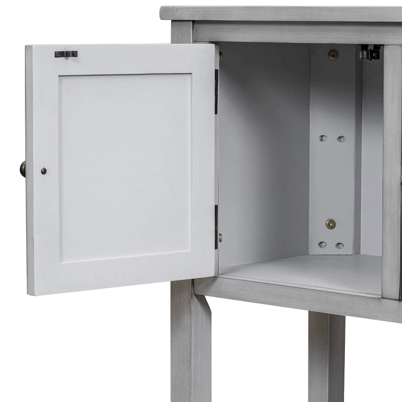 Console/Buffet rétro Nestfair avec tiroirs et étagère inférieure