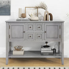 Console/Buffet rétro Nestfair avec tiroirs et étagère inférieure