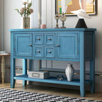 Console/Buffet rétro Nestfair avec tiroirs et étagère inférieure