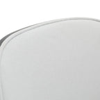 Dining Chair with Upholstered Seat Side Chair with MDF Wood Frame in Steel Set of 4