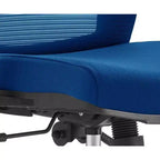 Chaise de bureau ergonomique en maille LeisureMod Adorit - Accoudoirs et soutien lombaire réglables - Chaise d'ordinateur pivotante à dossier moyen
