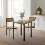 Ensemble de salle à manger 3 pièces HOMCOM avec 2 chaises assorties et design polyvalent pour petits espaces