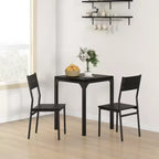 Ensemble de salle à manger 3 pièces HOMCOM avec 2 chaises assorties et design polyvalent pour petits espaces