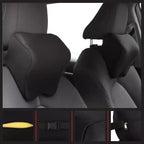 Oreiller d'Appui-Tête Stalwart pour Voiture, Lot de 2, Noir