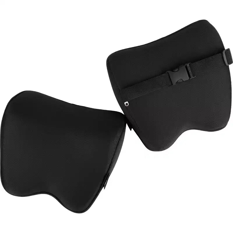 Oreiller d'Appui-Tête Stalwart pour Voiture, Lot de 2, Noir