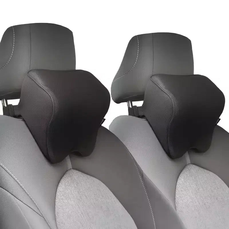 Oreiller d'Appui-Tête Stalwart pour Voiture, Lot de 2, Noir