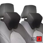 Oreiller d'Appui-Tête Stalwart pour Voiture, Lot de 2, Noir