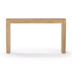 Table console Plank+Beam 56 en bois massif, Table de canapé Conture à bords arrondis, Table d'entrée étroite, Tables console pour entrée