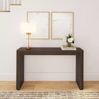 Table console Plank+Beam 56 en bois massif, Table de canapé Conture à bords arrondis, Table d'entrée étroite, Tables console pour entrée