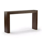 Table console Plank+Beam 56 en bois massif, Table de canapé Conture à bords arrondis, Table d'entrée étroite, Tables console pour entrée
