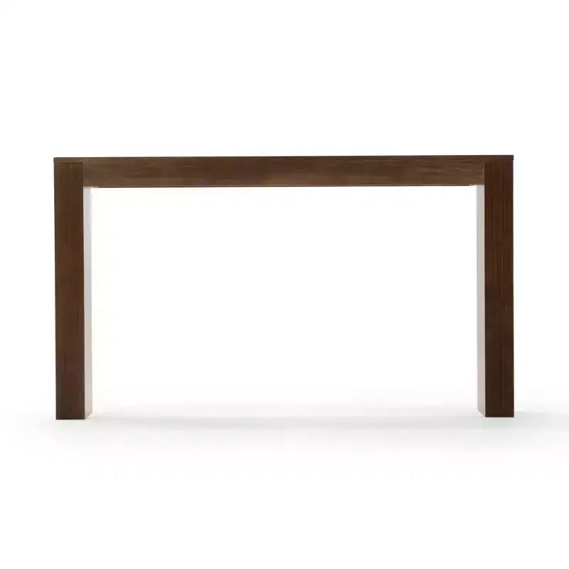 Table console Plank+Beam 56 en bois massif, Table de canapé Conture à bords arrondis, Table d'entrée étroite, Tables console pour entrée