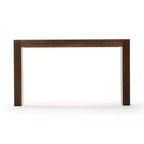 Table console Plank+Beam 56 en bois massif, Table de canapé Conture à bords arrondis, Table d'entrée étroite, Tables console pour entrée