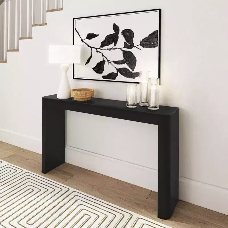 Plank+Beam 56 Solid Wood Console Table, Conture Rounded Edge Sofa Table, Narrow Entryway Table, Console Tables for Entryway