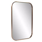 Miroir mural rectangulaire Howard Elliott 36x24 Milo avec cadre en acier inoxydable