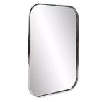Miroir mural rectangulaire Howard Elliott 36x24 Milo avec cadre en acier inoxydable