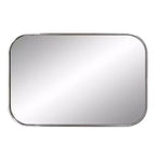 Miroir mural rectangulaire Howard Elliott 36x24 Milo avec cadre en acier inoxydable