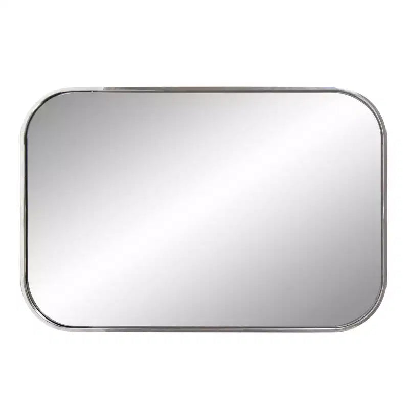 Miroir mural rectangulaire Howard Elliott 36x24 Milo avec cadre en acier inoxydable