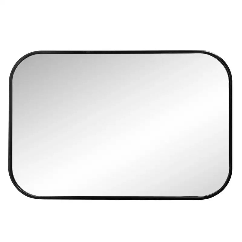 Miroir mural rectangulaire Howard Elliott 36x24 Milo avec cadre en acier inoxydable